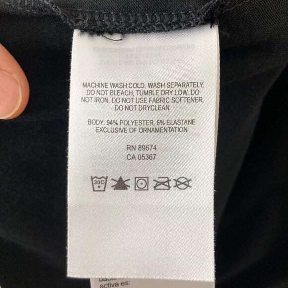 Mountain Hardwear Black Exercise Dress Cowl Neck Cap Sleeve Travel Errands Basic - Picture 9 of 11